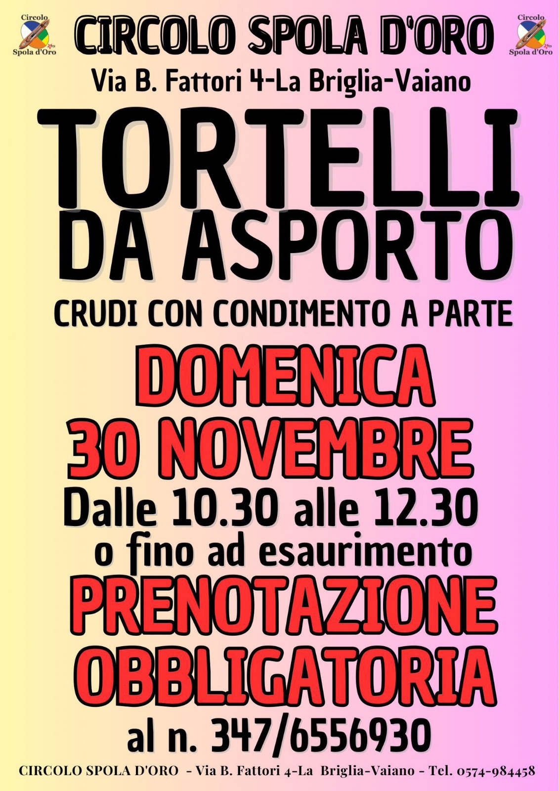 tortelli da asporto